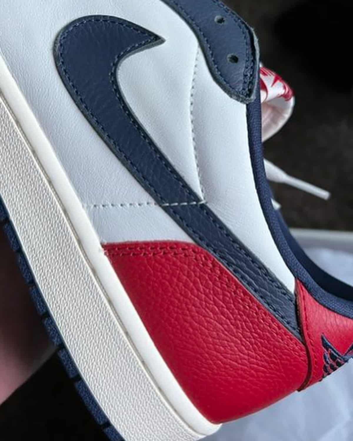 Air Jordan 1 Low Howard University rouge bleu marine homme HQ2993-100 (6)