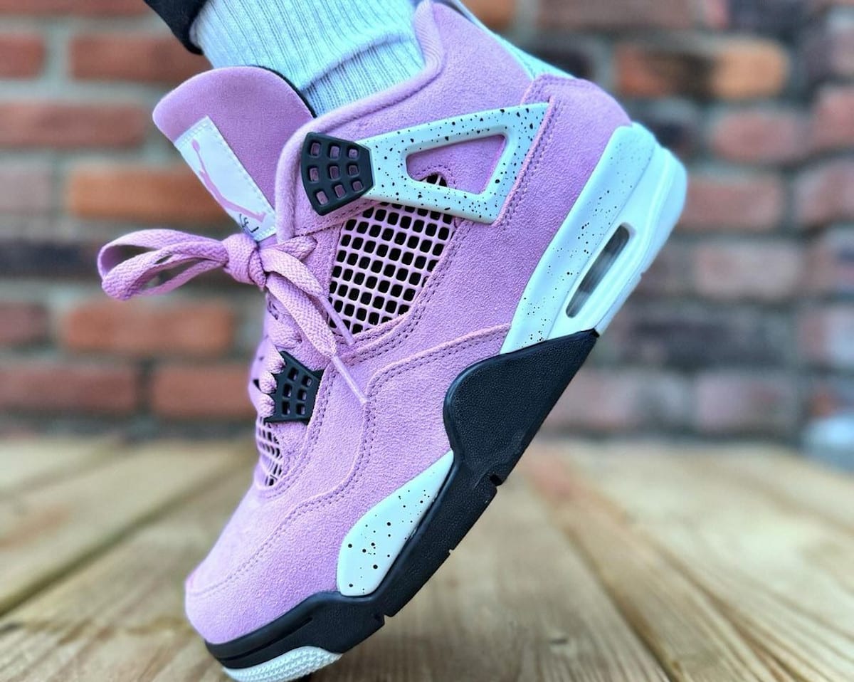 Air Jordan 4 Orchid daim rose AQ9129-501 (2)