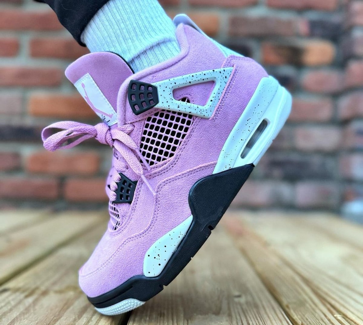 Air Jordan 4 Orchid daim rose AQ9129-501 (3)