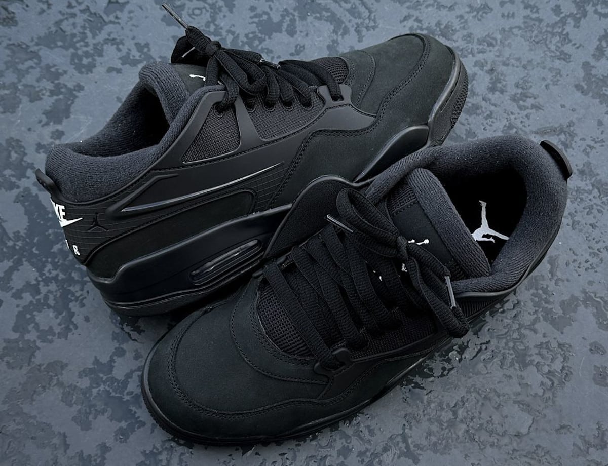 Air Jordan 4 RM Black Cat toute noire FQ7939-004 (1)