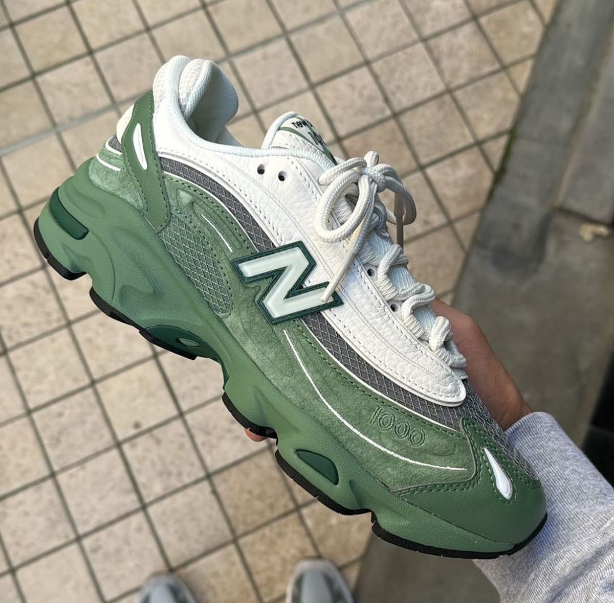 New Balance 1000 Mallard Green blanc cassé grise verte M1000MA (3)