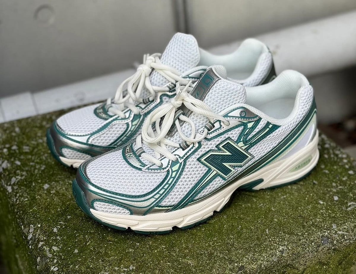 New balance grise et verte best sale