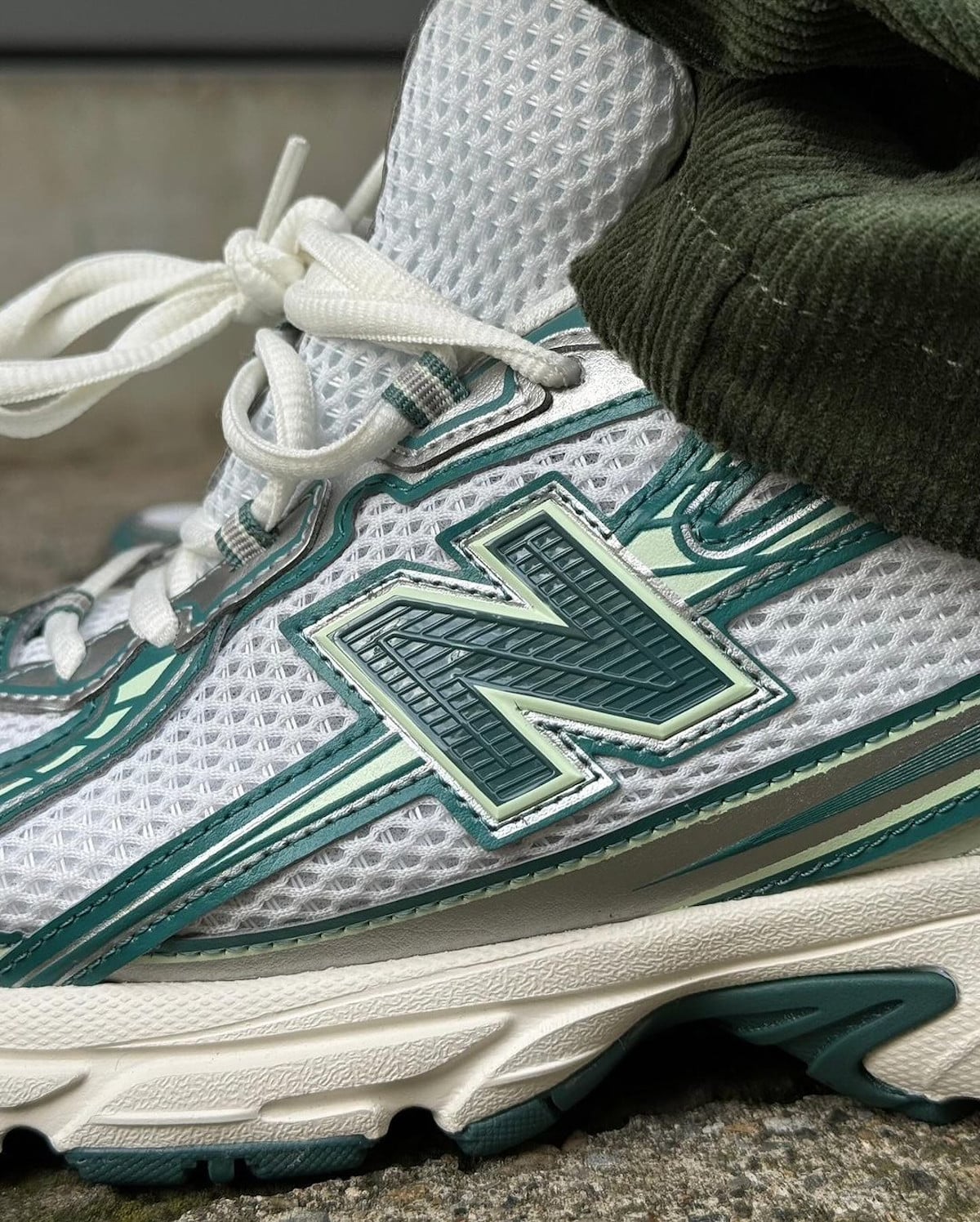 New Balance 740 Marsh Green blanche verte argent métallique U740GR2 (3)