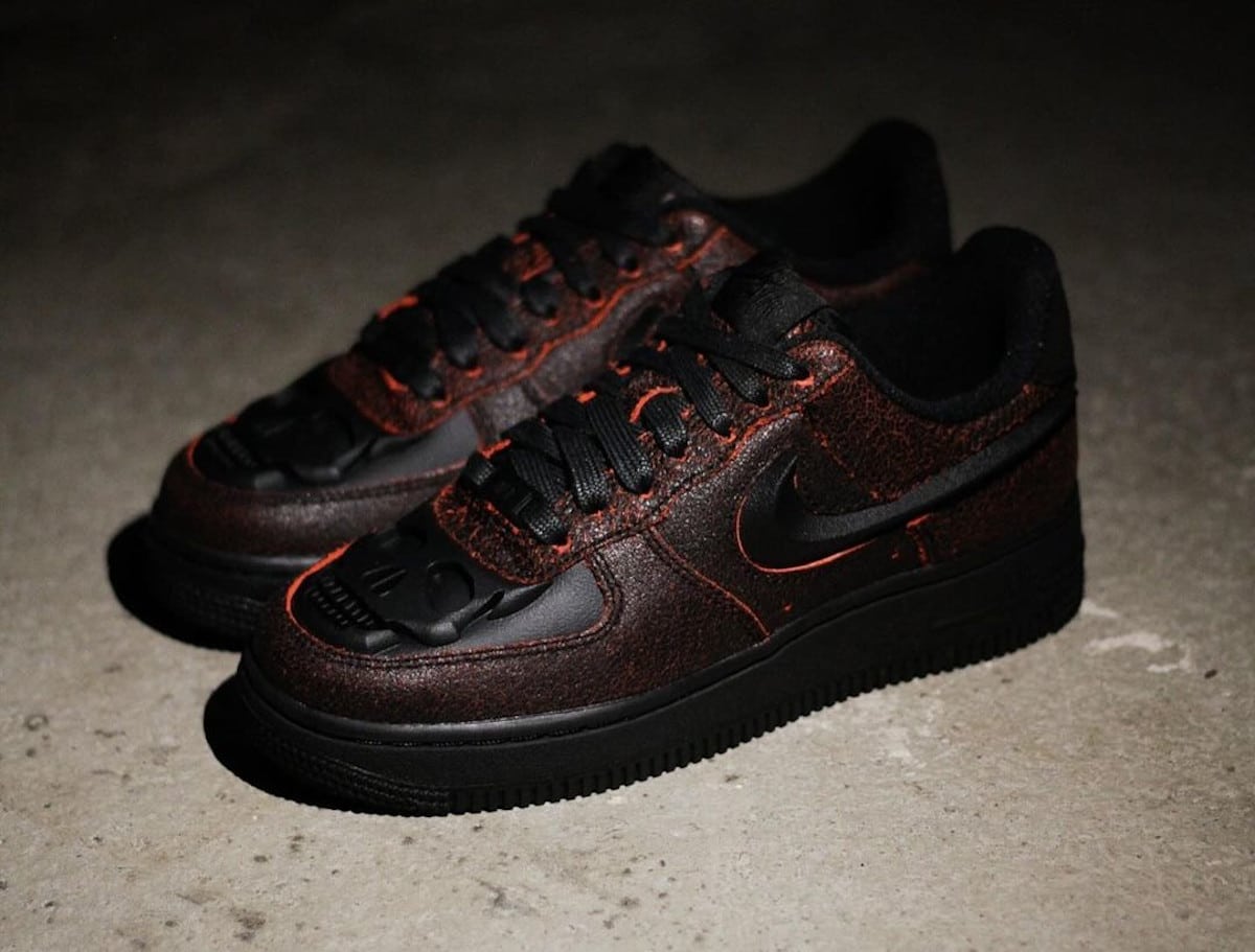 Nike Air Force 1 Low Skull Toe crâne en 3D HV2016-001 (4)