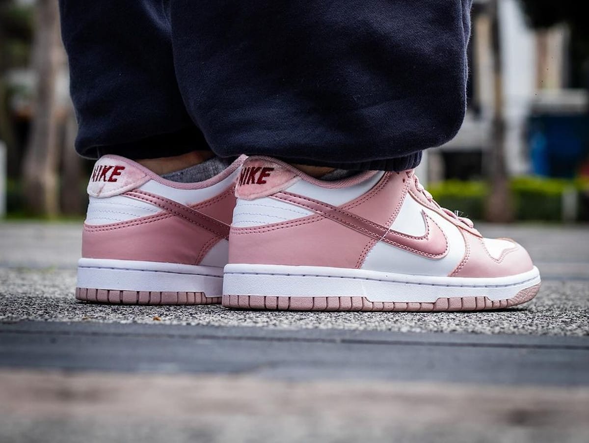 Nike Dunk Low GS Pink Velvet velours rose DO6485-600 (2)