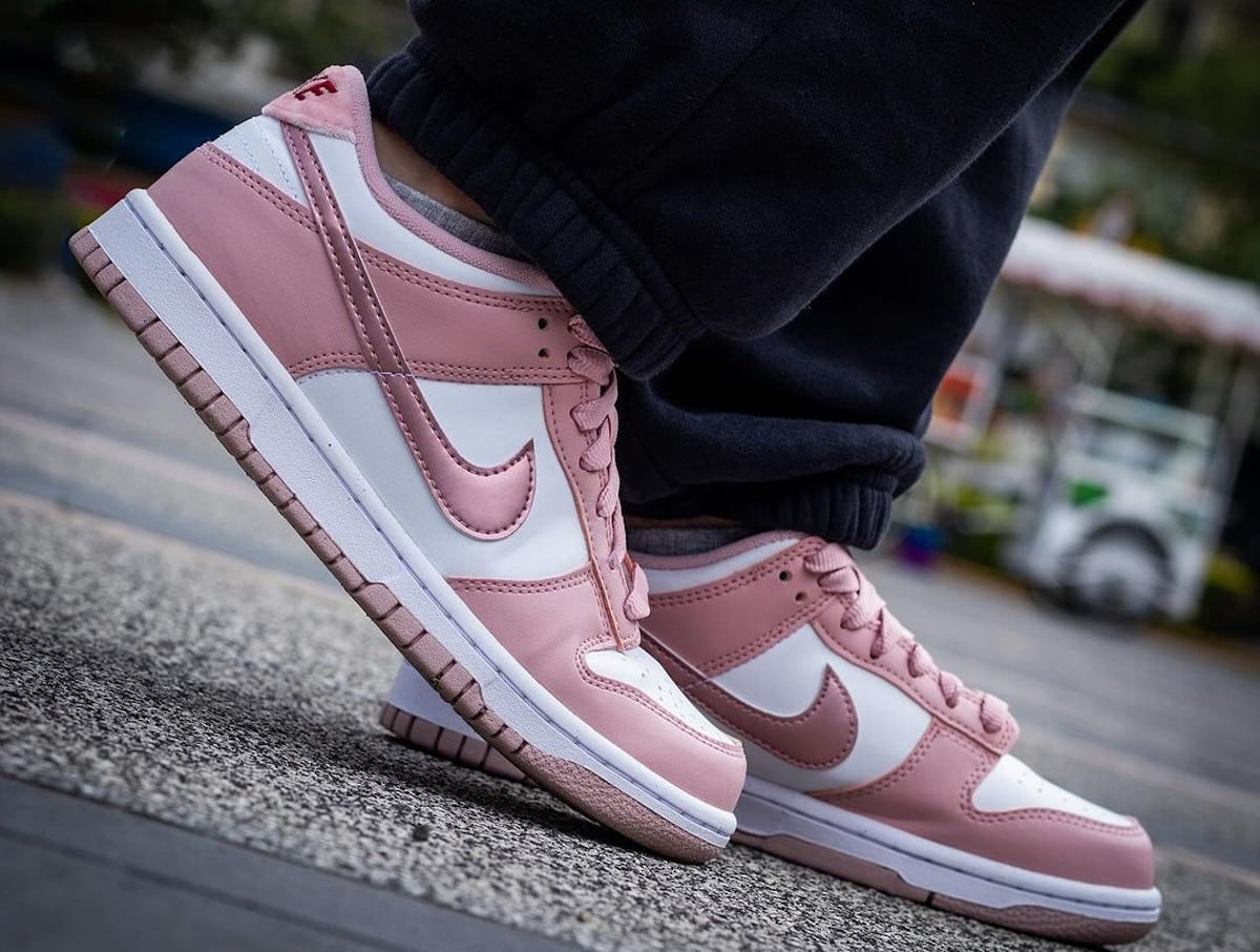 Nike Dunk Low GS Pink Velvet velours rose DO6485-600 (4)