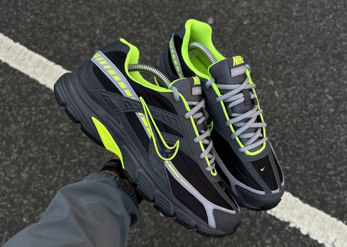 Nike Initiator Neon noire grise vert fluo 394055-023 (1)