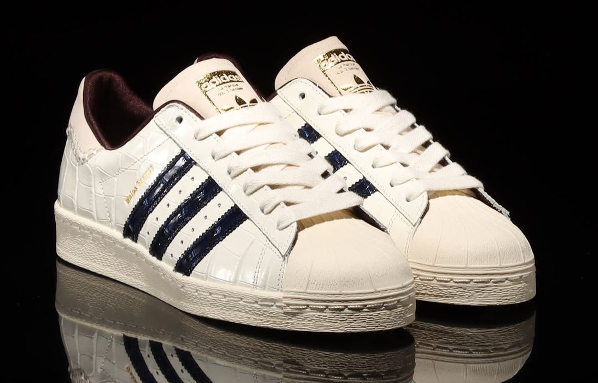 Wales Bonner x adidas Superstar Crocodile White Navy JP7161 (1)