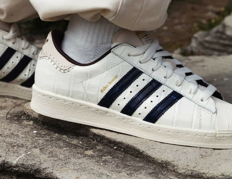 Wales Bonner x adidas Superstar Crocodile White Navy JP7161 (3)