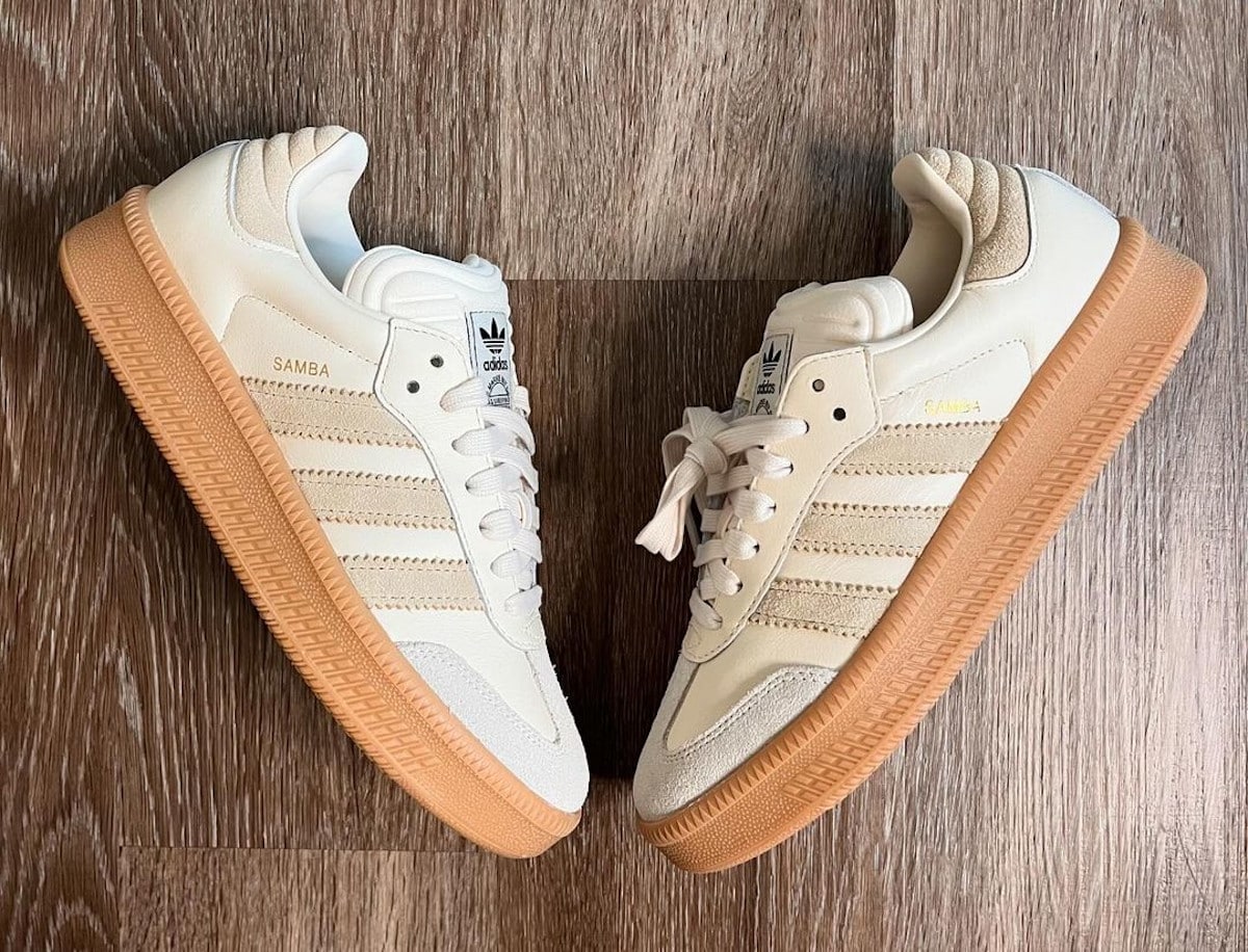 adidas Samba XLG White Beige crème homme JI0473 (2)