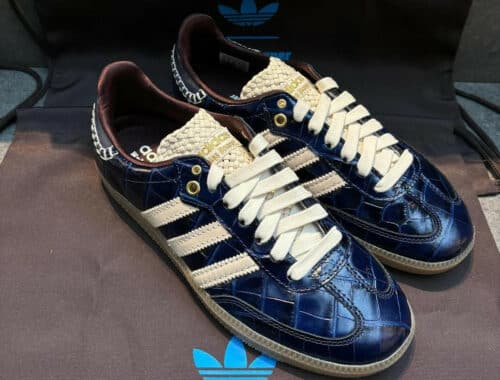 adidas Samba x Wales Bonner Croc Navy bleu marine beige JH9825 (3)