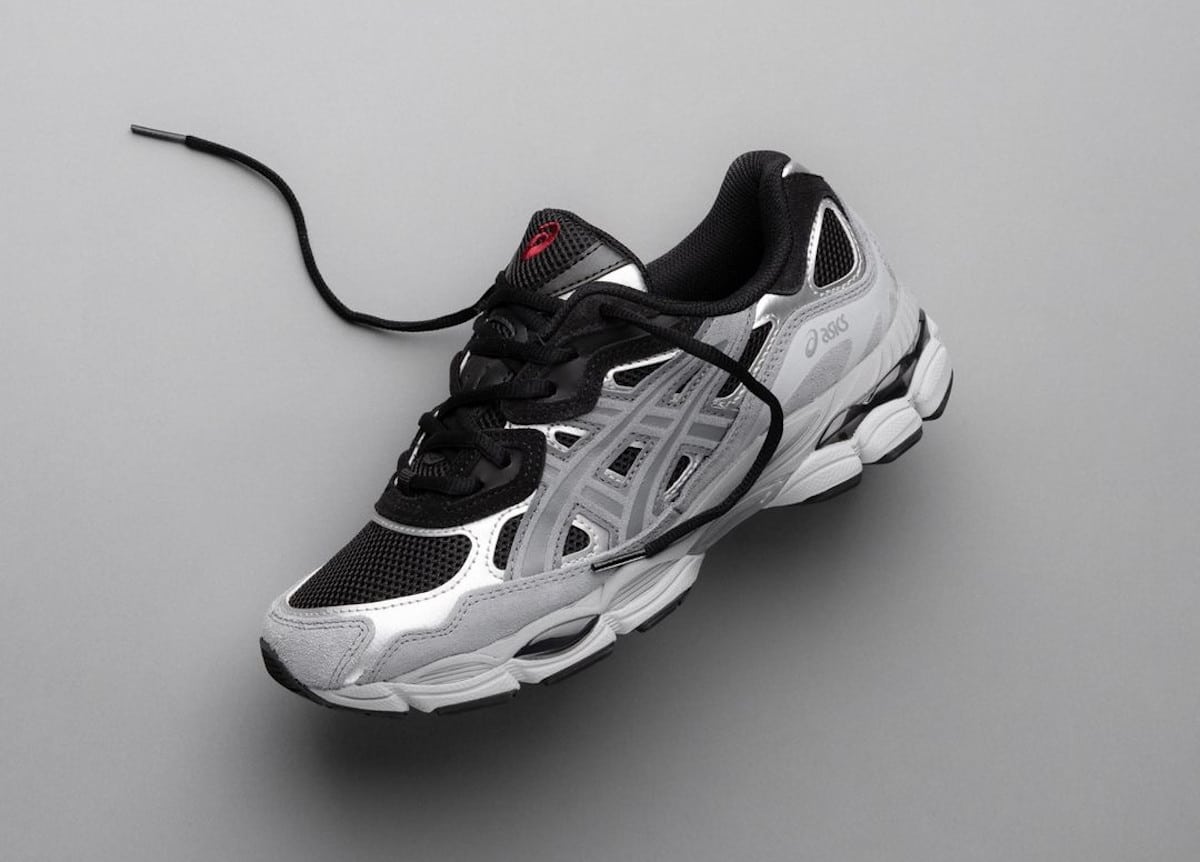 Asics Gel NYC noir gris argent métallique 1203A383-003 (2)