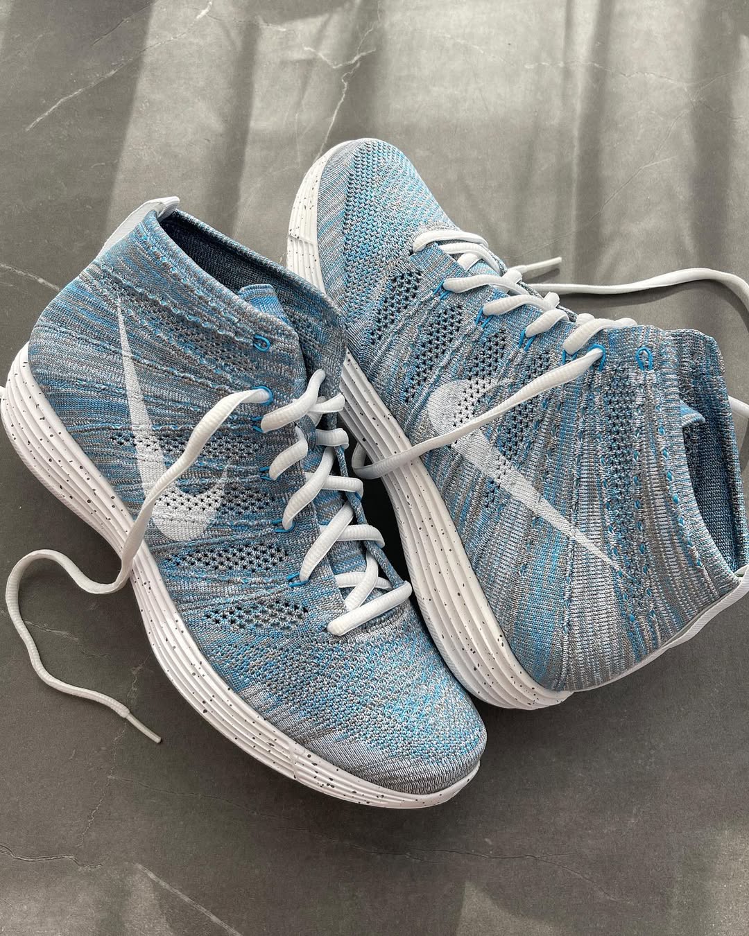 2012 Nike Lunar Flyknit Chukka HTM Snow Blue Glow @clpro77