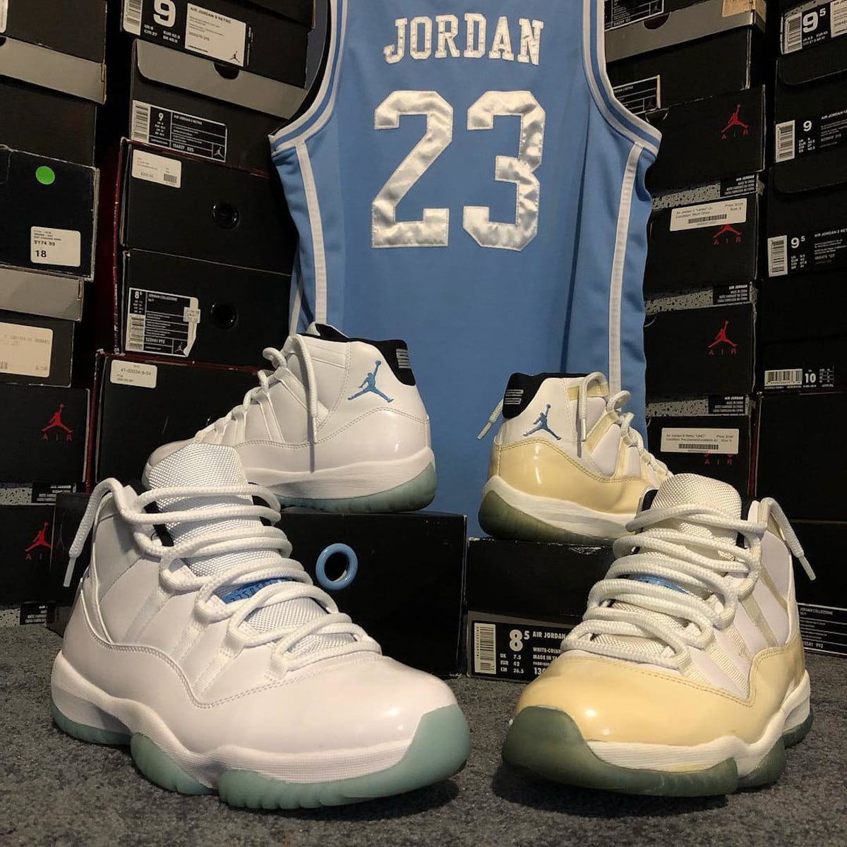 Air Jordan 11 OG Columbia 1996 vs Air Jordan 11 Legend Blue