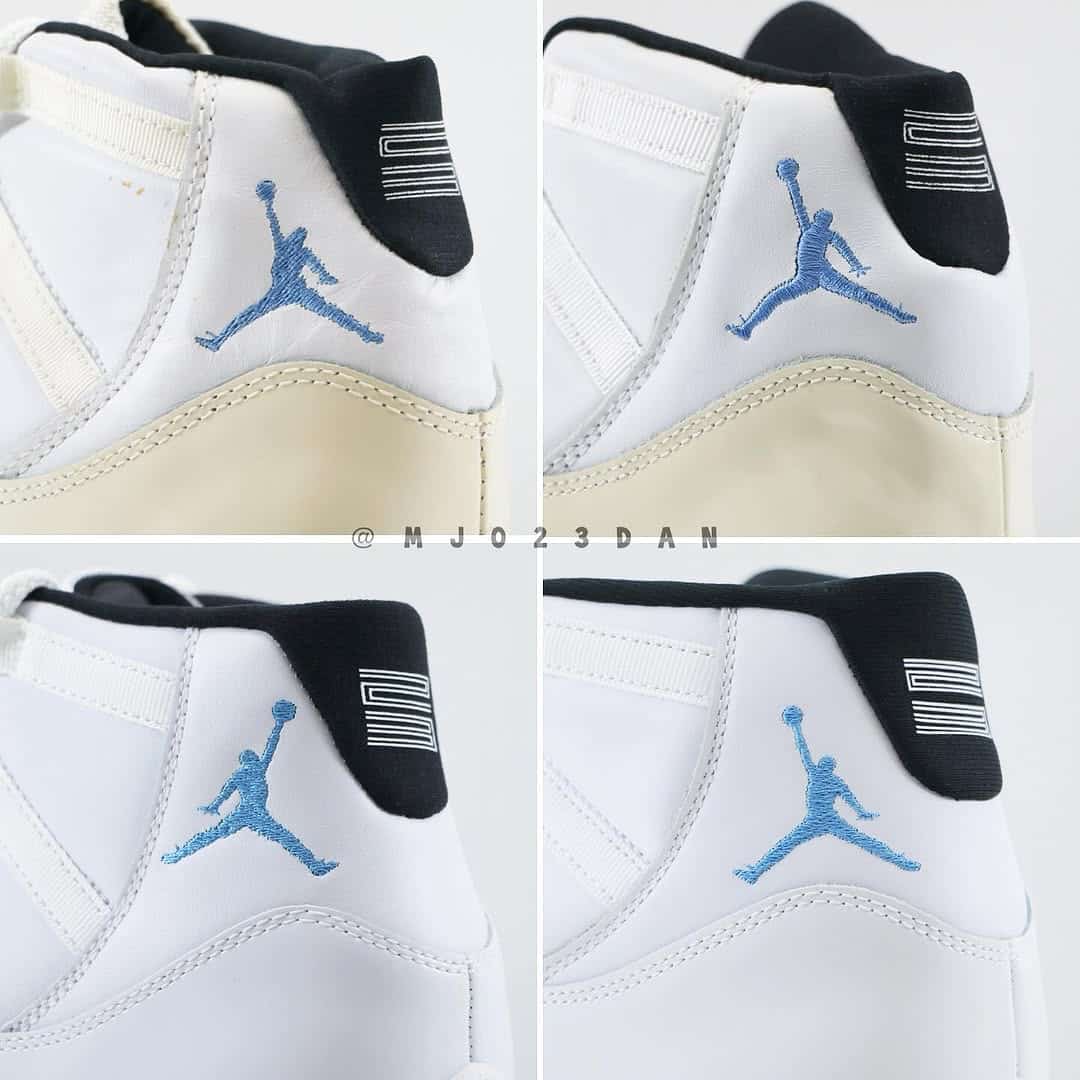 Comparatif Air Jordan 11 Columbia vs Jordan 11 Legend Blue (3)