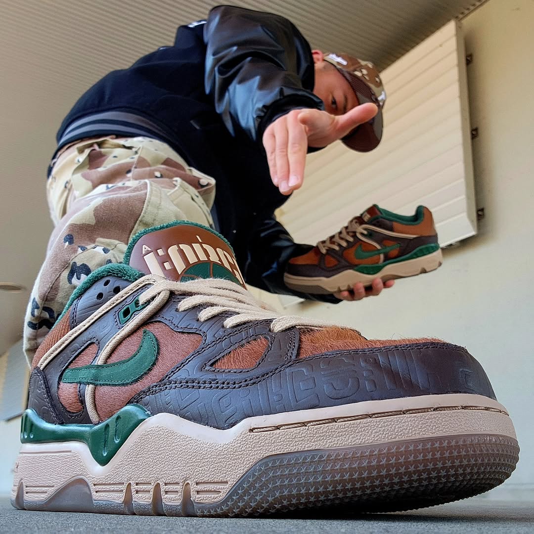 Nigo x Nike Air Force 3 Low Baroque Brown and Pecan HQ0260-201 (1)