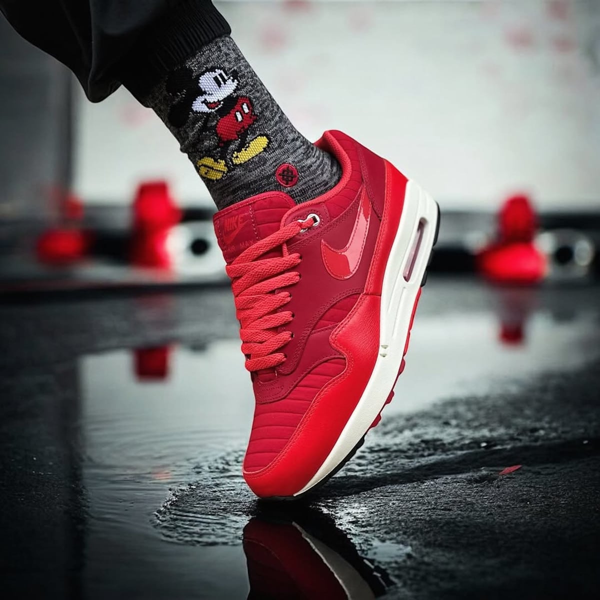 Nike Air Max 1 rouge et blanche HQ3607-687 (2)