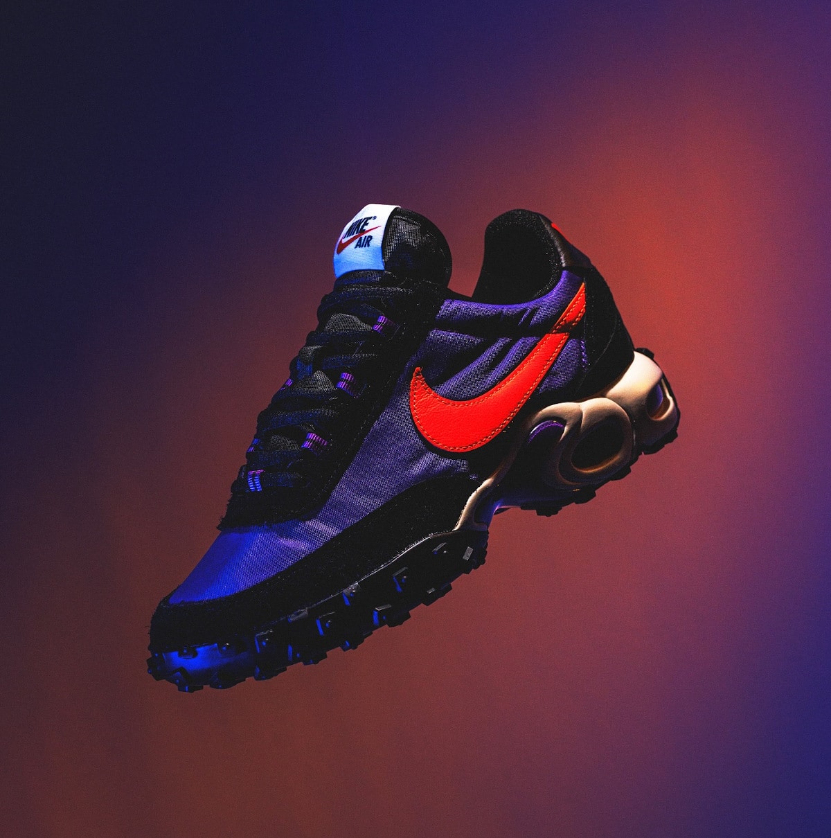 Nike Air Max Waffle violette orange et noire FV6946-500 (2)