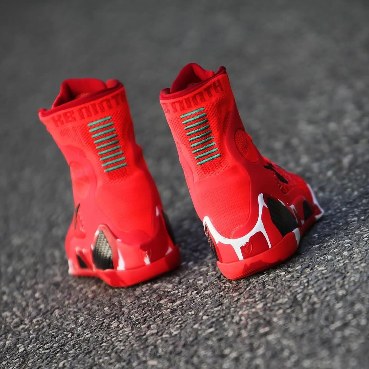 Nike Kobe 9 High Elite rouge père noel FZ7335-600 (3)