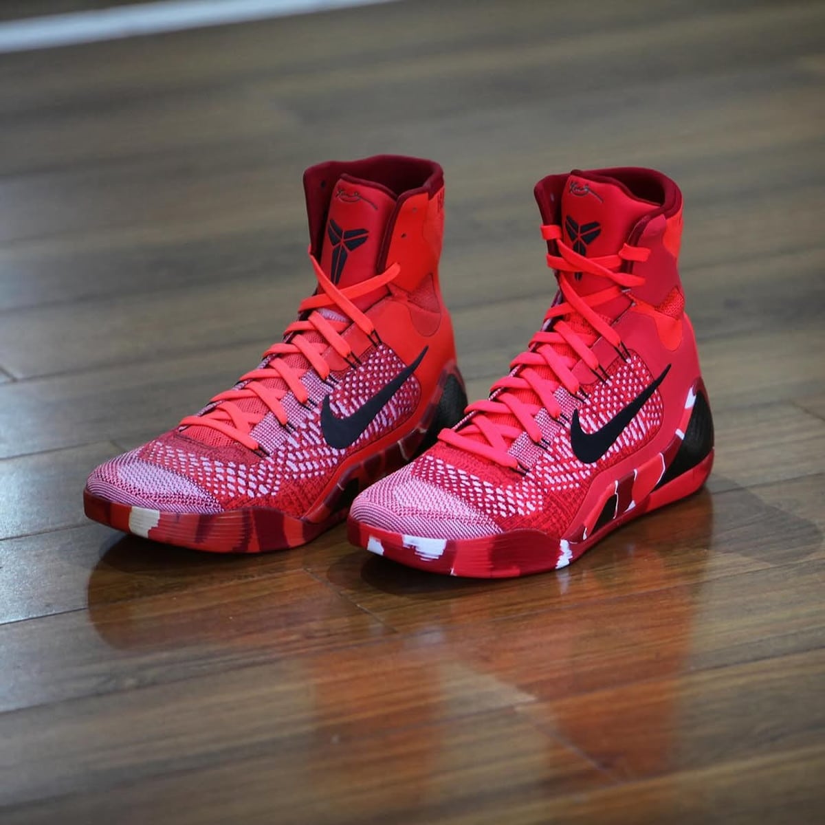 Nike Kobe 9 High Elite rouge père noel FZ7335-600 (6)