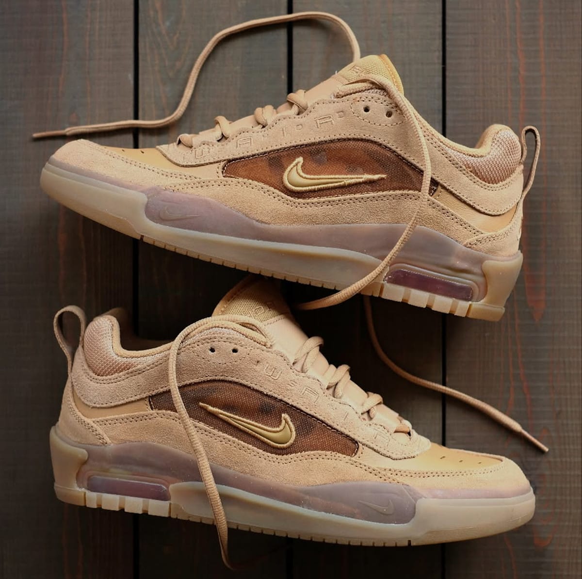 Nike SB Air Max Ishod 2 Flax Wheat beige doré FB2393-200 (1)