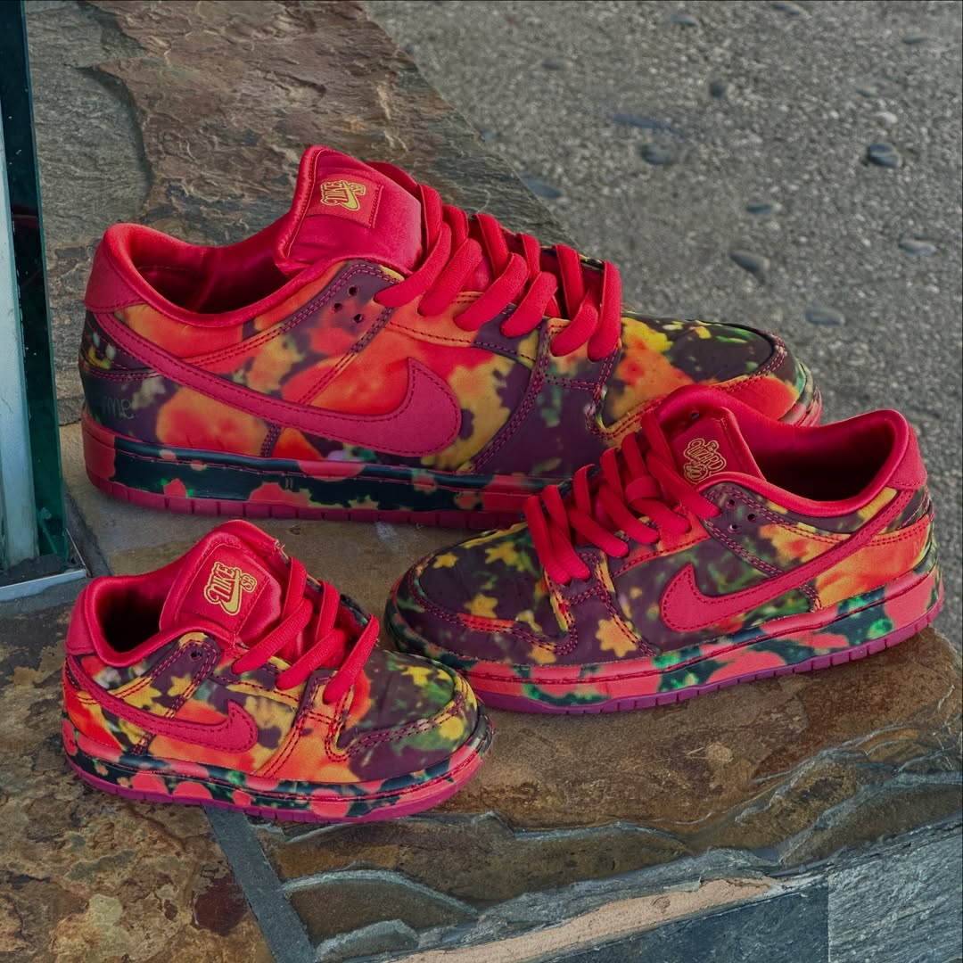 Nike SB Dunk Low Pro The Wizard of Oz imprimé floral FZ1291-600 (4)