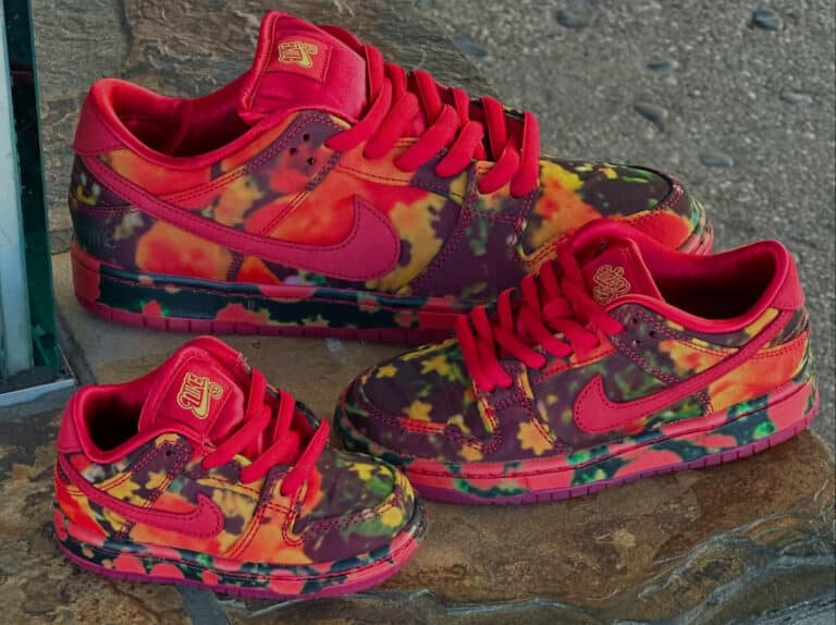 Nike SB Dunk Low Pro The Wizard of Oz imprimé floral FZ1291-600 (couv)