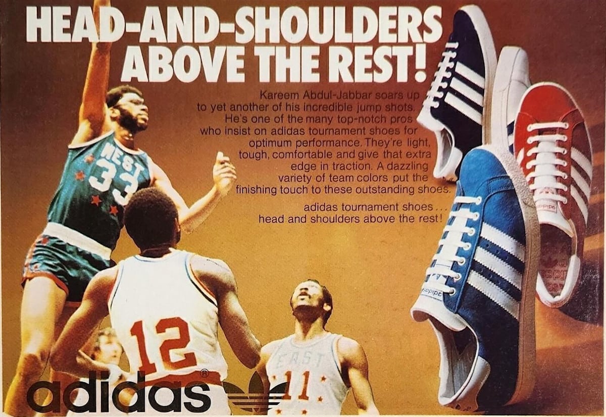 Publicité adidas Jabbar des années 70 (2)