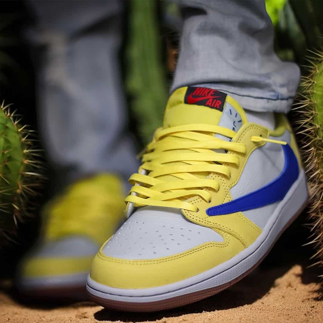 Travis Scott x Air Jordan 1 Low Canary @solelove1