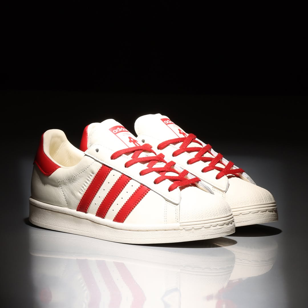 adidas Superstar 4 doigts blanche et rouge Better Scarlet JP7142 (1)