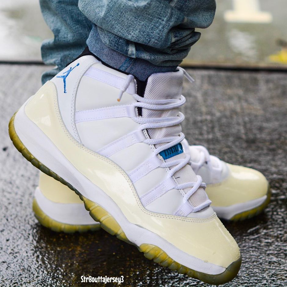 AJ11 Columbia 2001 cuir vernis beige 136046-142 (1)