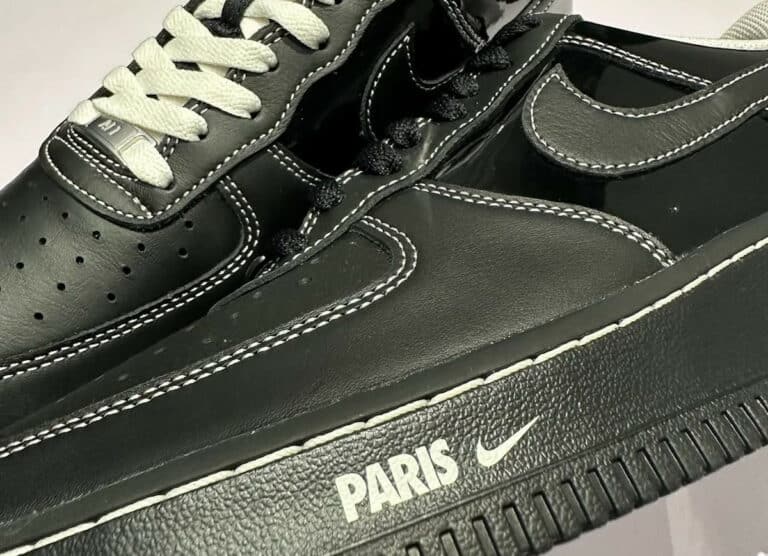 Nike Air Force 1 Low Paris Black Patent City Pack 2025HV6226-001 (couv)