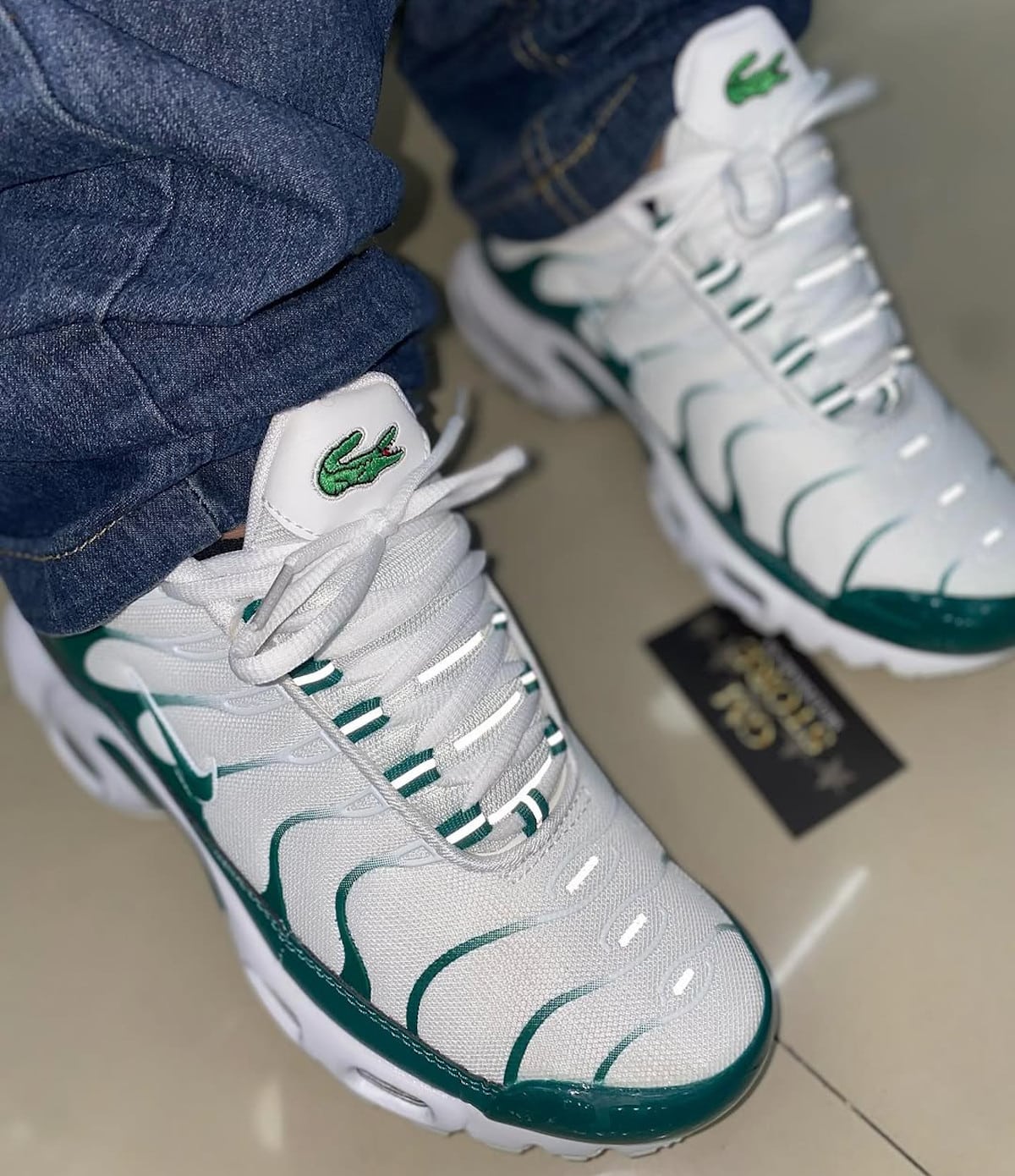 Nike Air Max Plus Lacoste on feet (1)