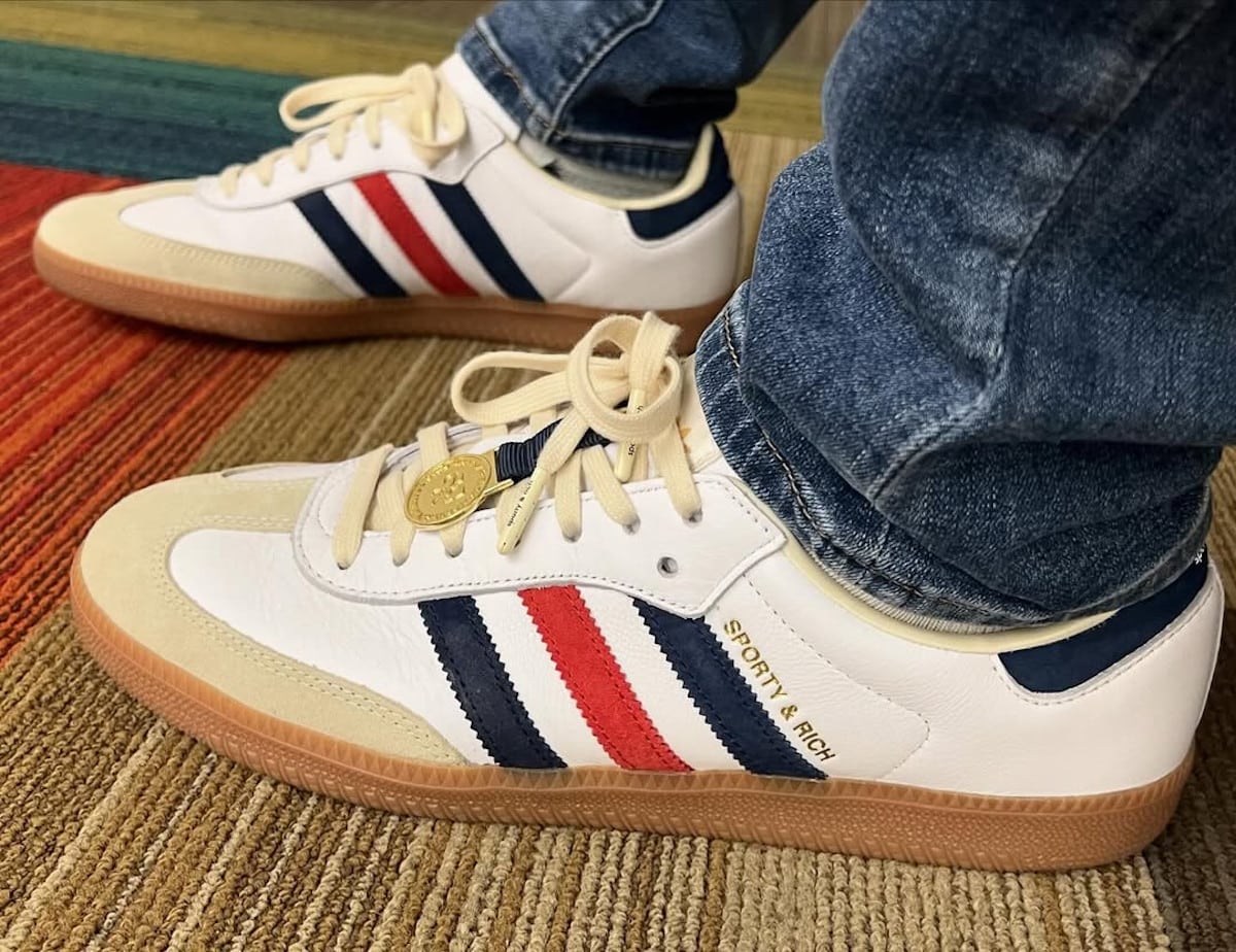 Sporty and Rich x adidas Samba USA en jeans @hype__of_today