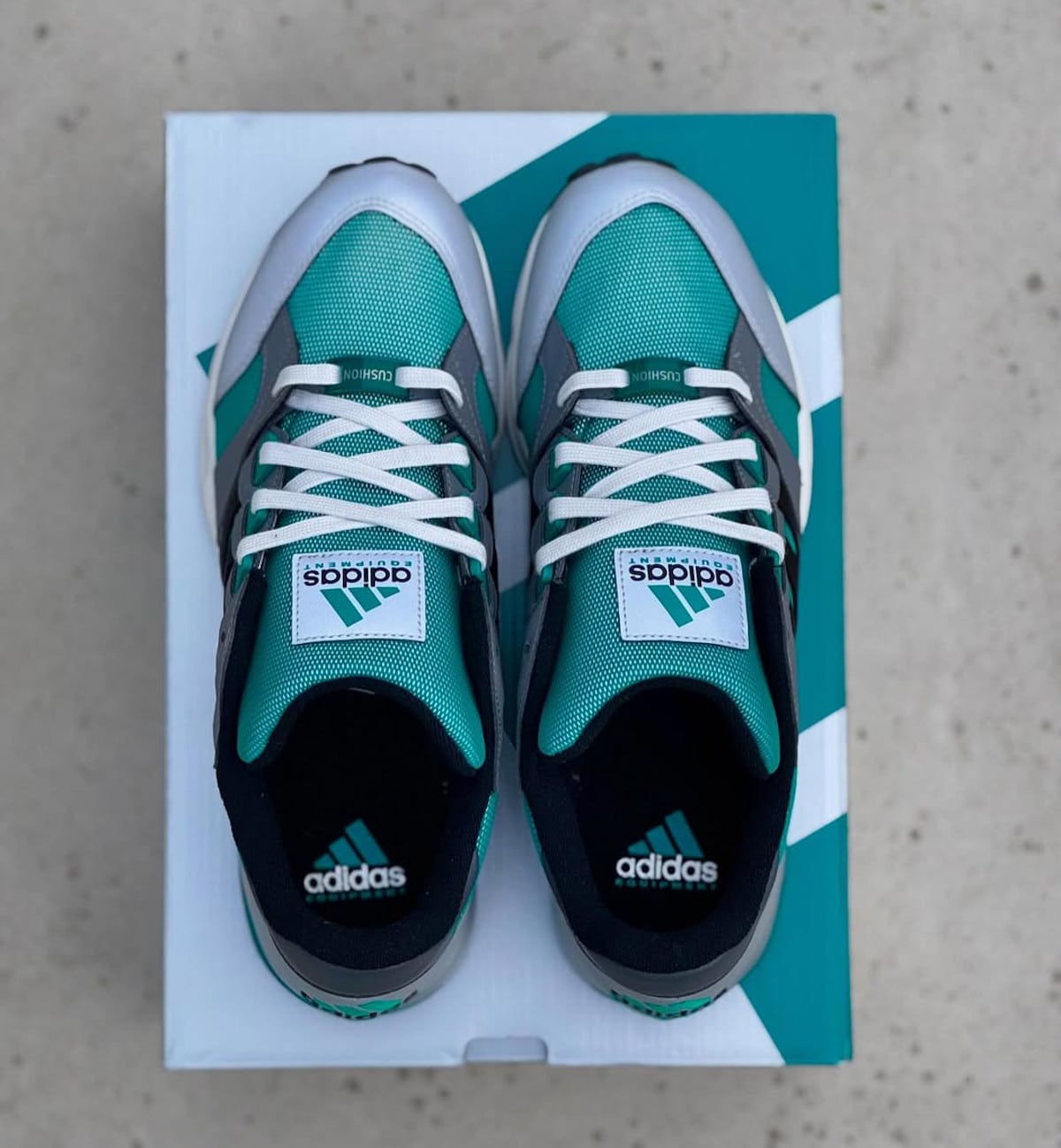 adidas Equipment Cushion 93 Green gris vert foncé IH0973 (3)