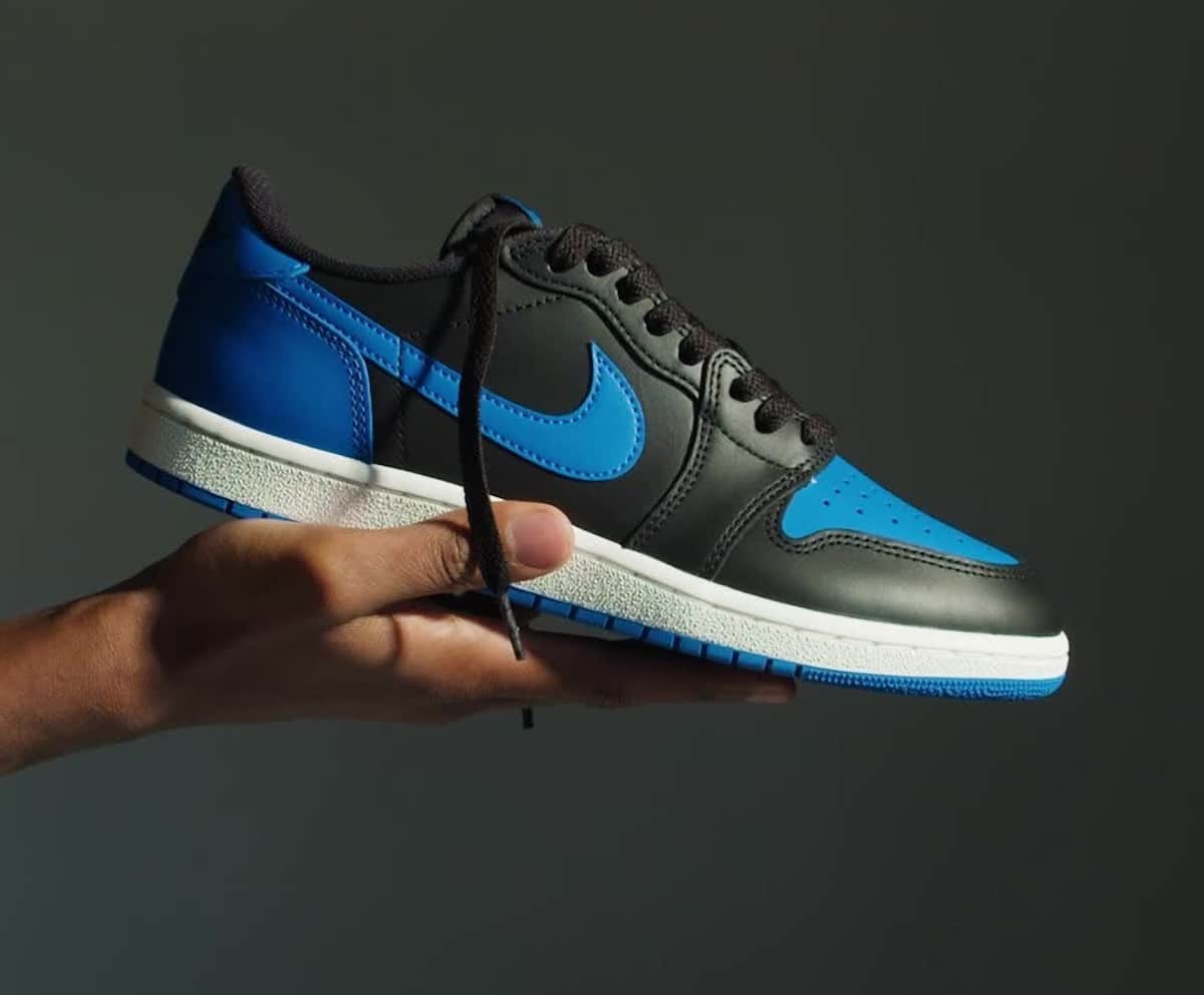 Air Jordan 1 Low OG 1985 noir et bleu royal IB1981-004 (1)