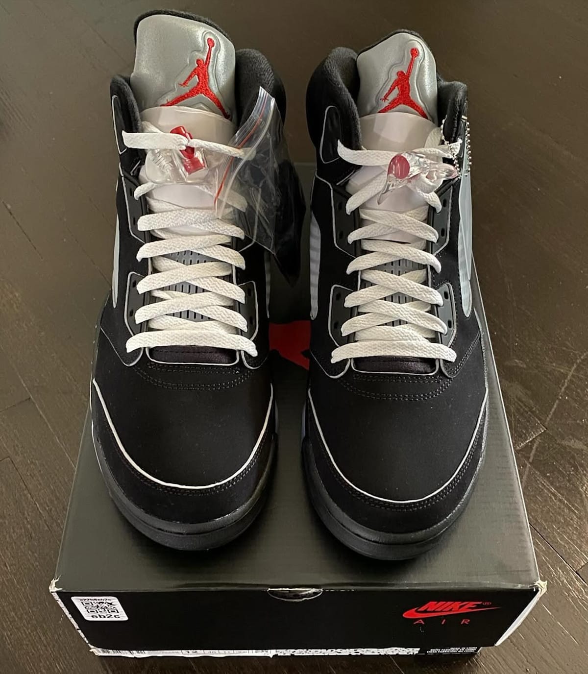 Air Jordan 5 Réimaginée noire Black Silver 2025 HF3975-001 (2)