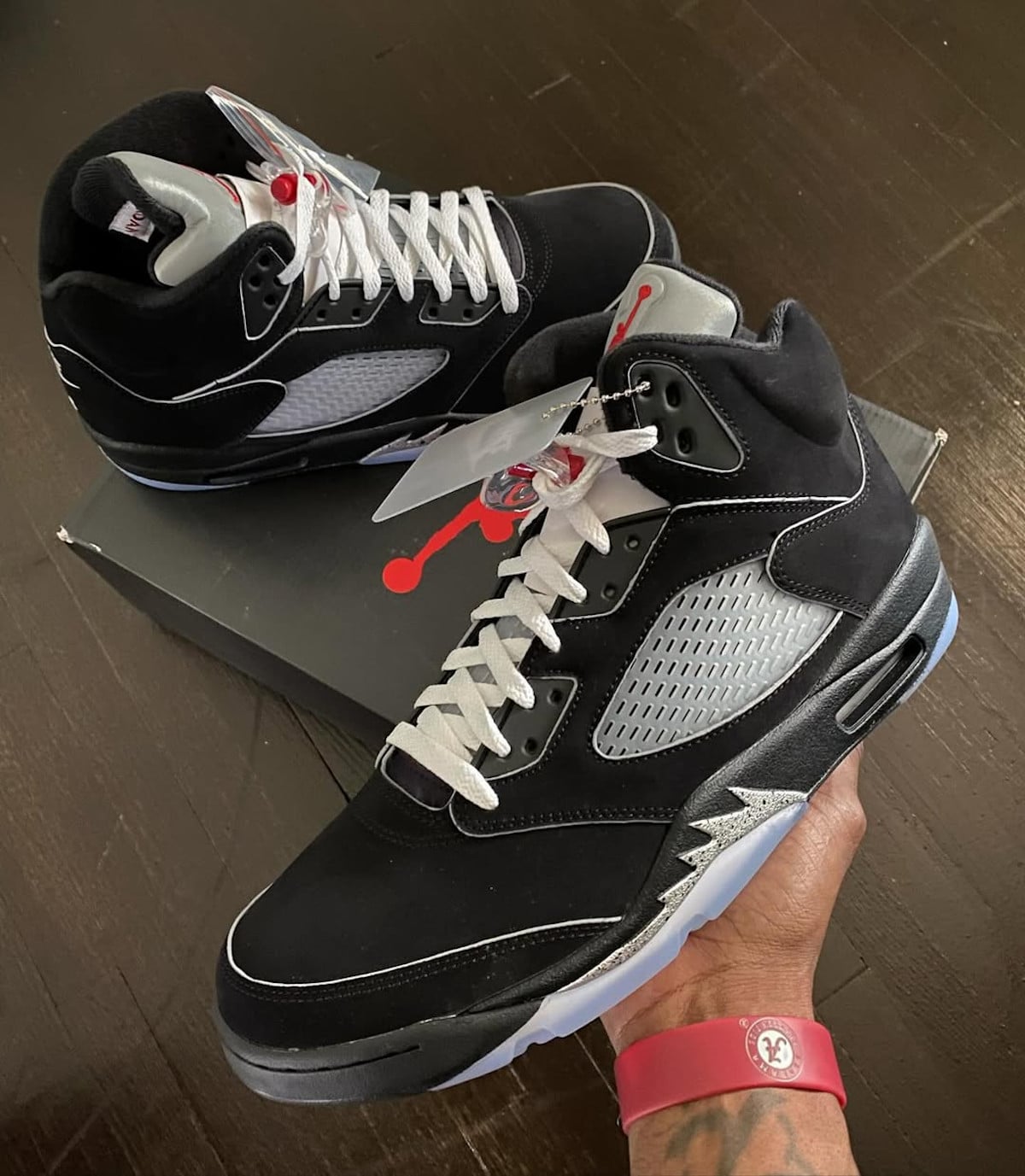 Air Jordan 5 Réimaginée noire Black Silver 2025 HF3975-001 (4)