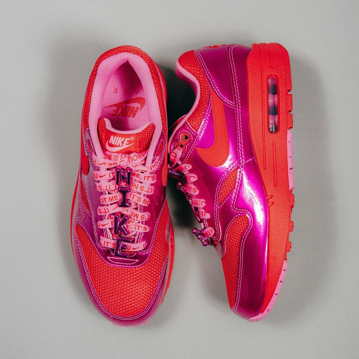 Nike Air Max 1 Saint Valentin Playful Pink rose verni (1)