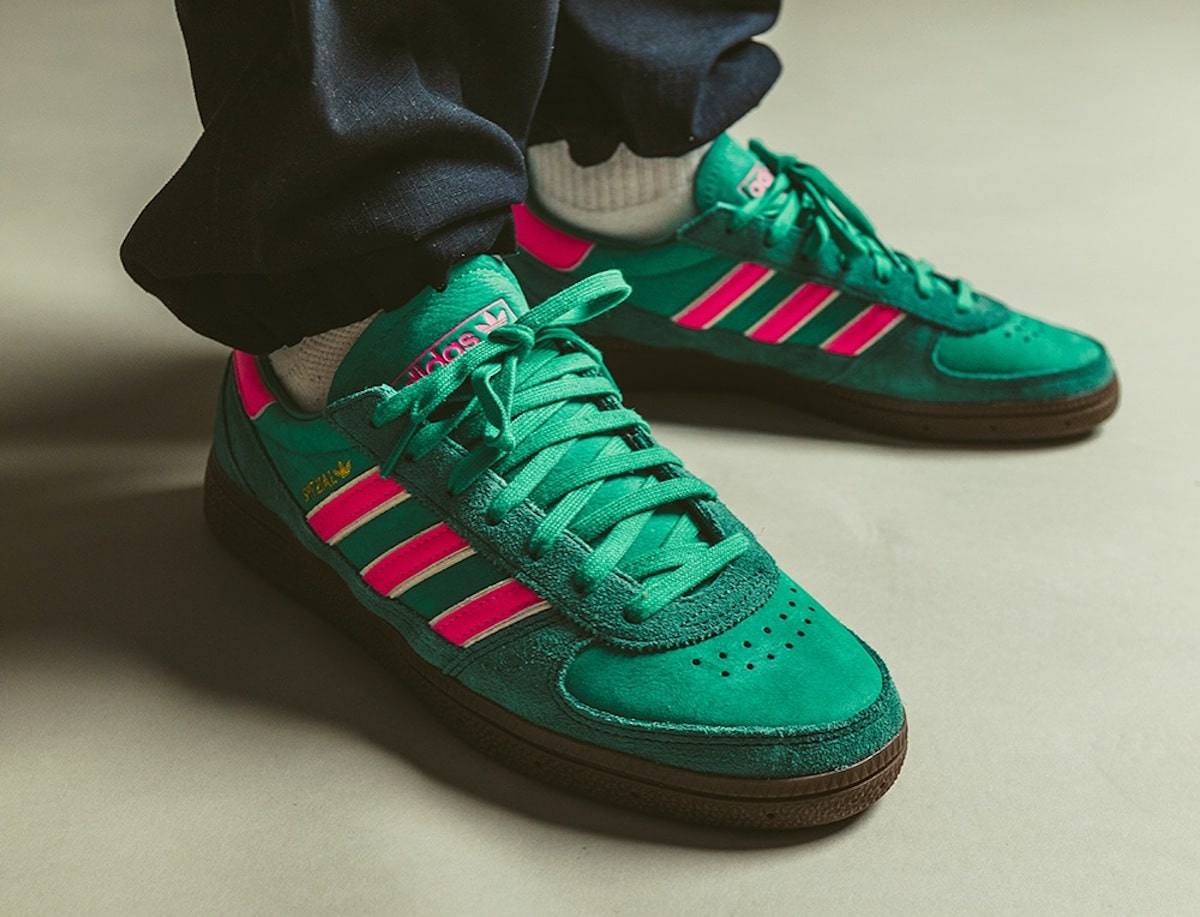 adidas Handball Spezial WM Court Green Lucid Pink (2)