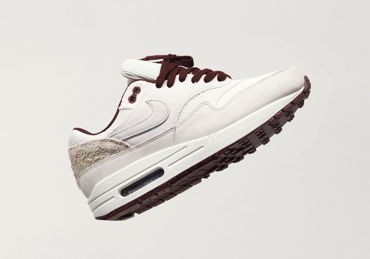 aperçu de la Nike Air Max 1 PRM Burgundy Crush 2025 HF8127-100 (couv)