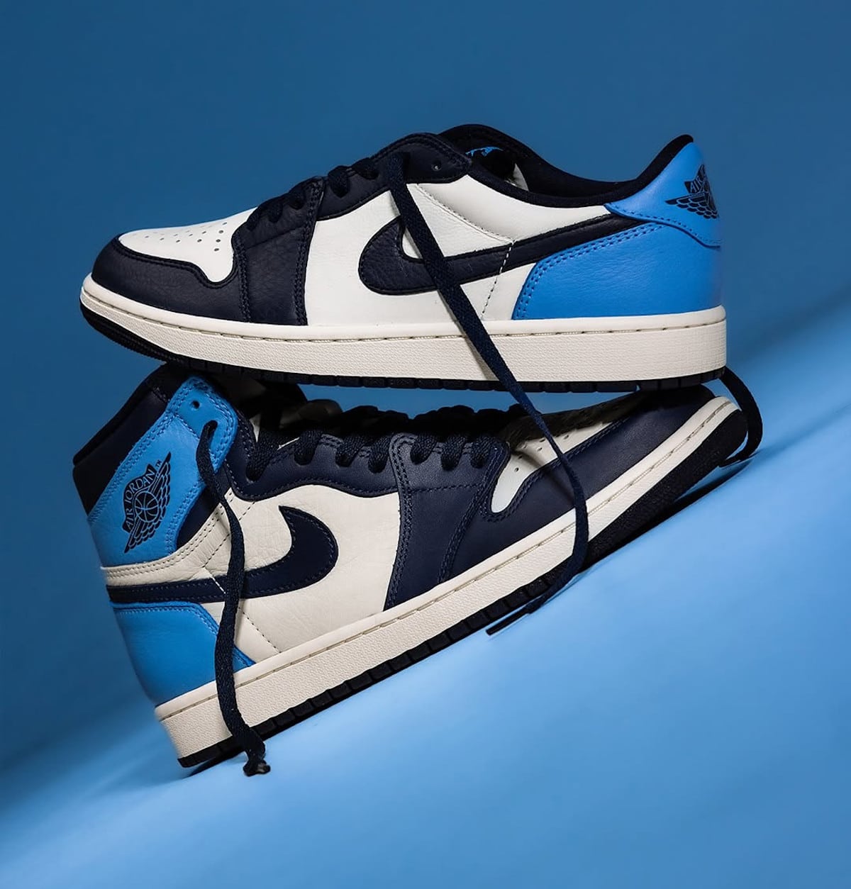 Air Jordan 1 Low Obsidian vs Air Jordan 1 Retro High OG Obsidian