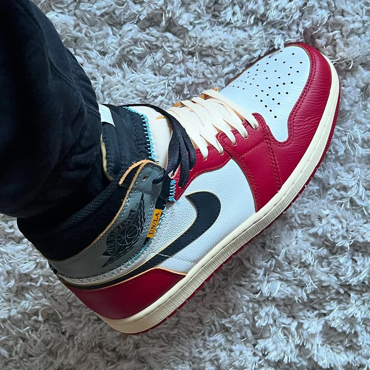 Air Jordan 1 Union rouge et grise au look vintage HV8563-600 (2)