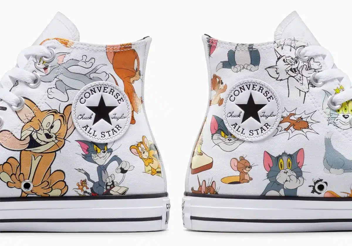 Converse Chuck Taylor All Star blanche Tom et Jerry A15112C