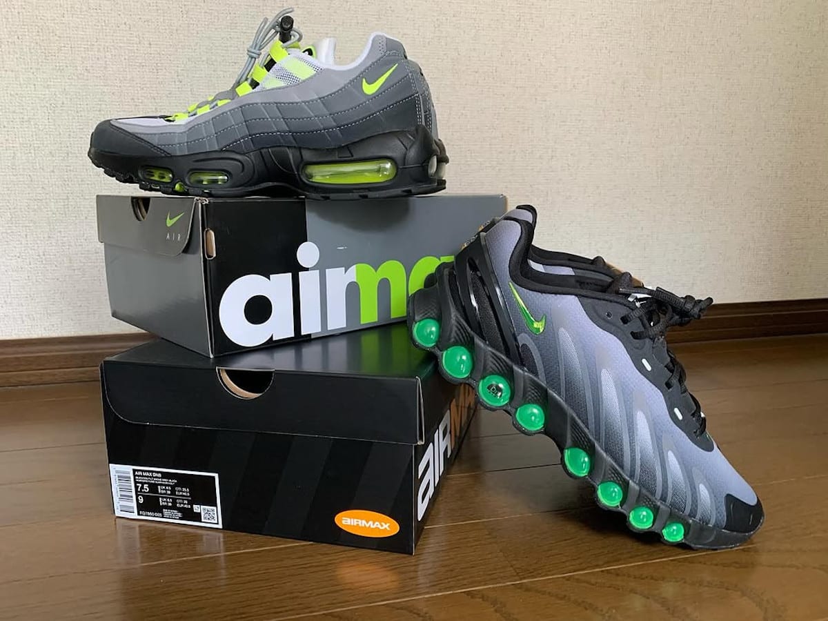 Nike Air Max Dn8 Neon vs Nike Air Max 95 Neon (1)