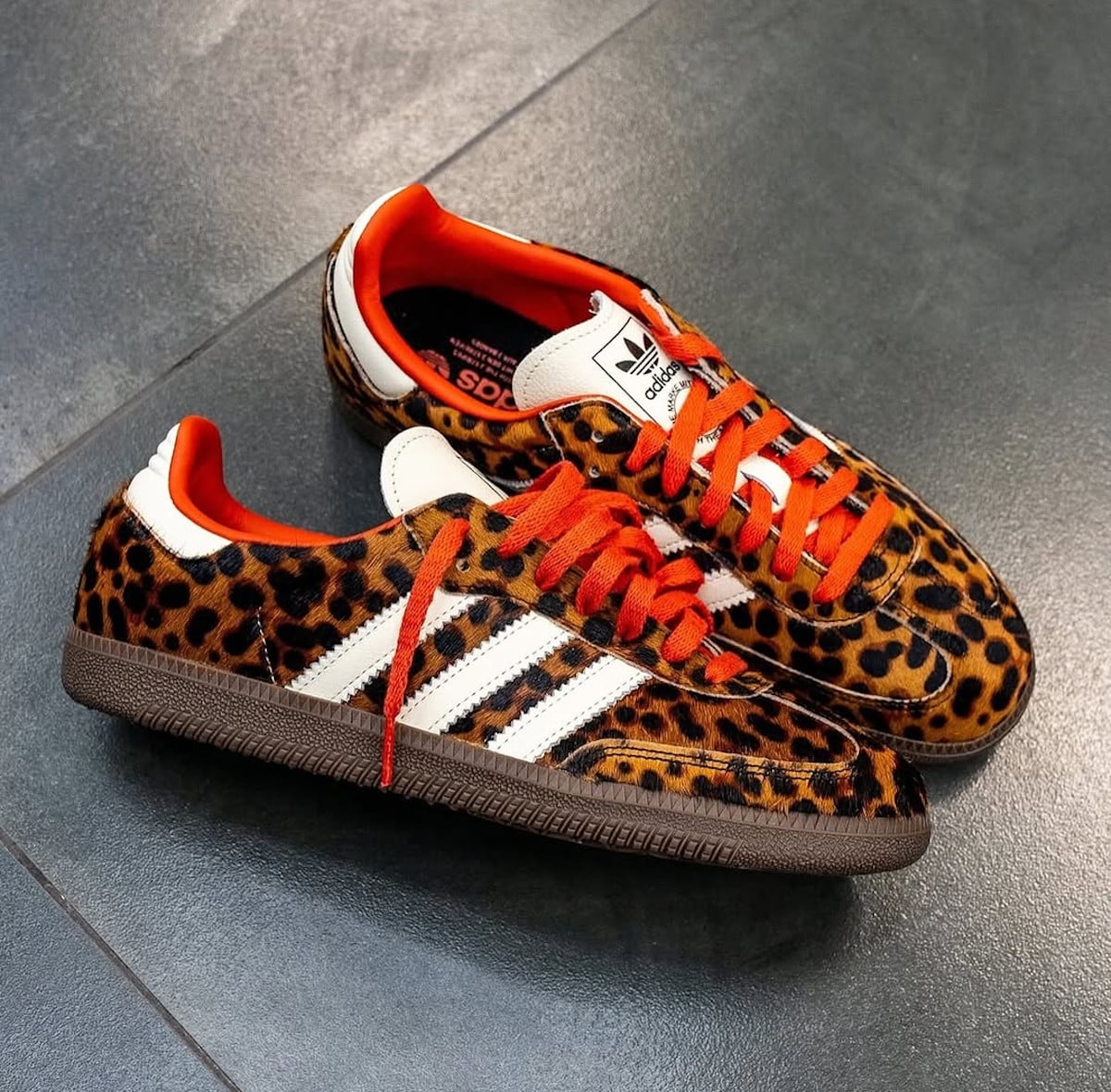 adidas SL 72 OG Leopard Dark Brown Orange JI0189 (1)